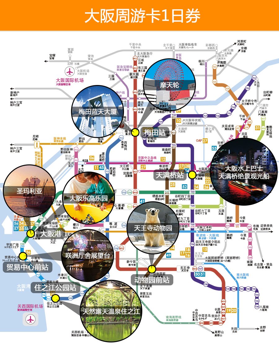 大阪 周游卡_大阪周游卡怎么买_关西机场买大阪周游卡