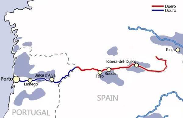 经的主要葡萄酒产区为ribera del duero,toro和rueda;下游流入葡萄牙图片