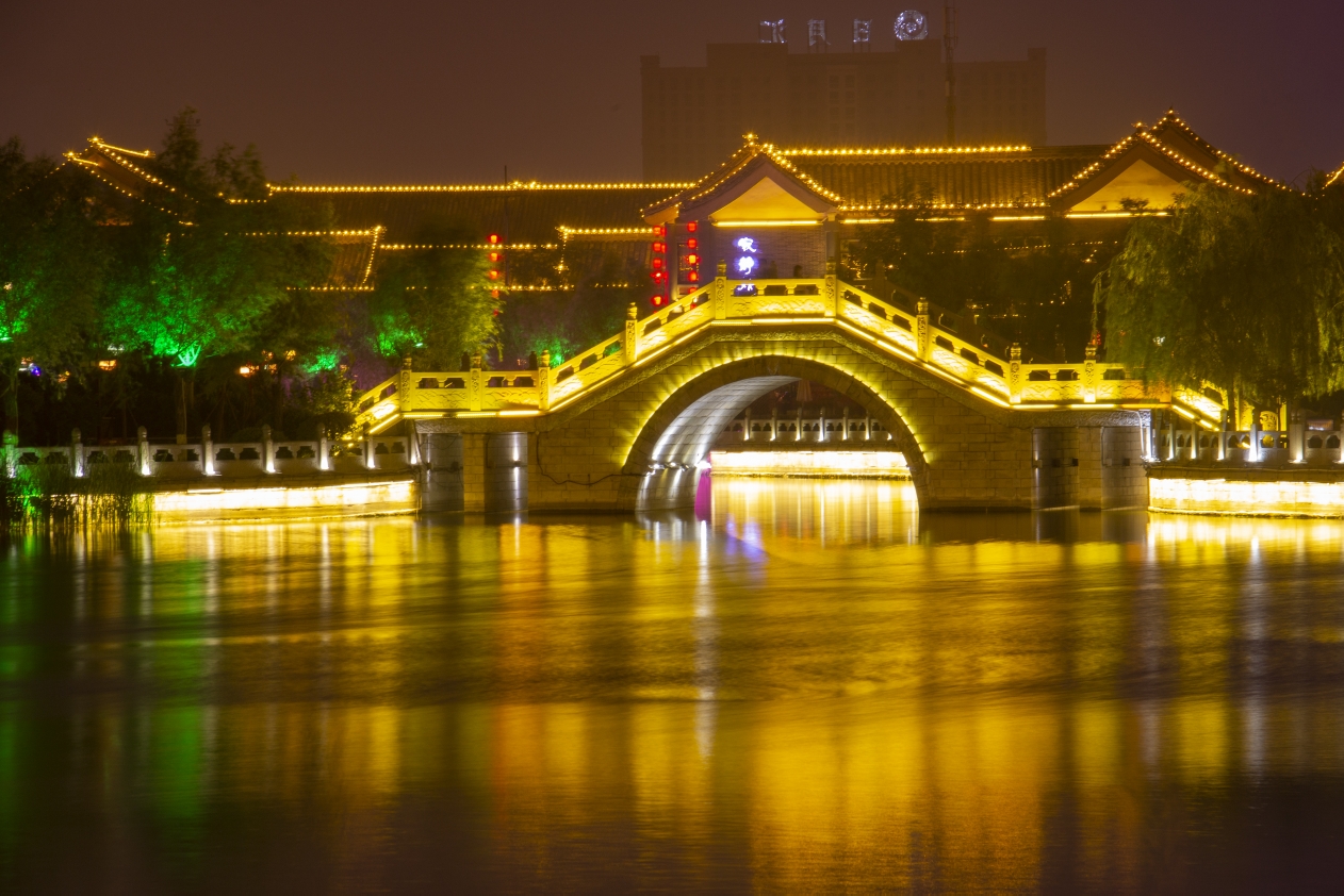 开封:大宋御河夜景(水系)