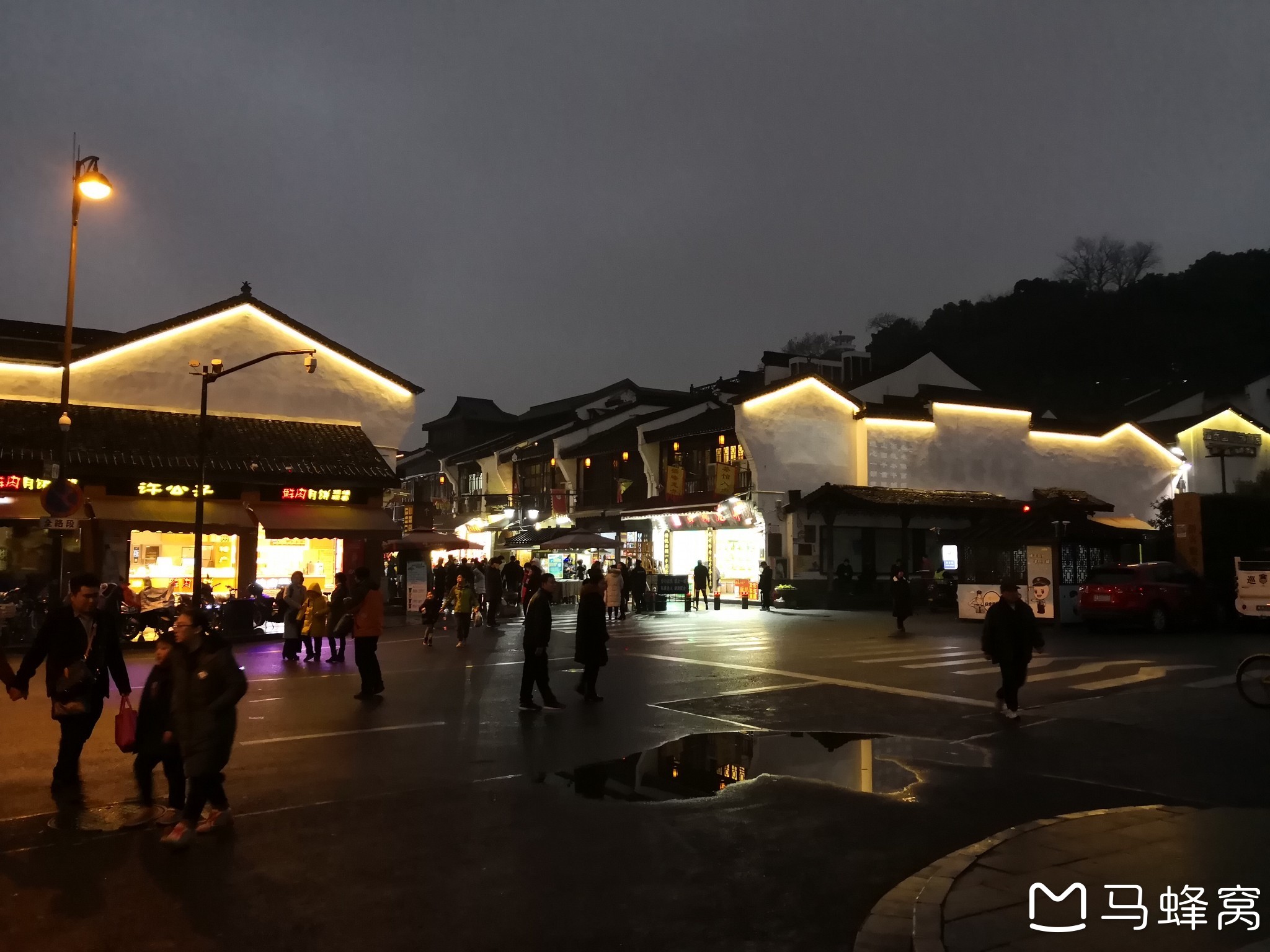 2018年元宵节杭州河坊街的夜景