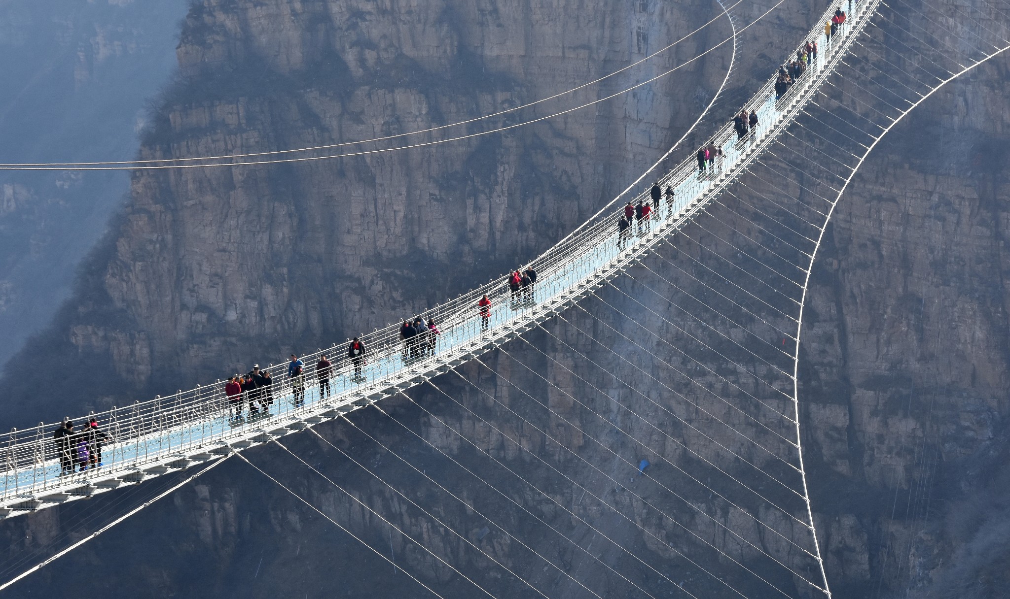 《随风驾中国》河北 平山【言过其实的红崖谷玻璃栈道