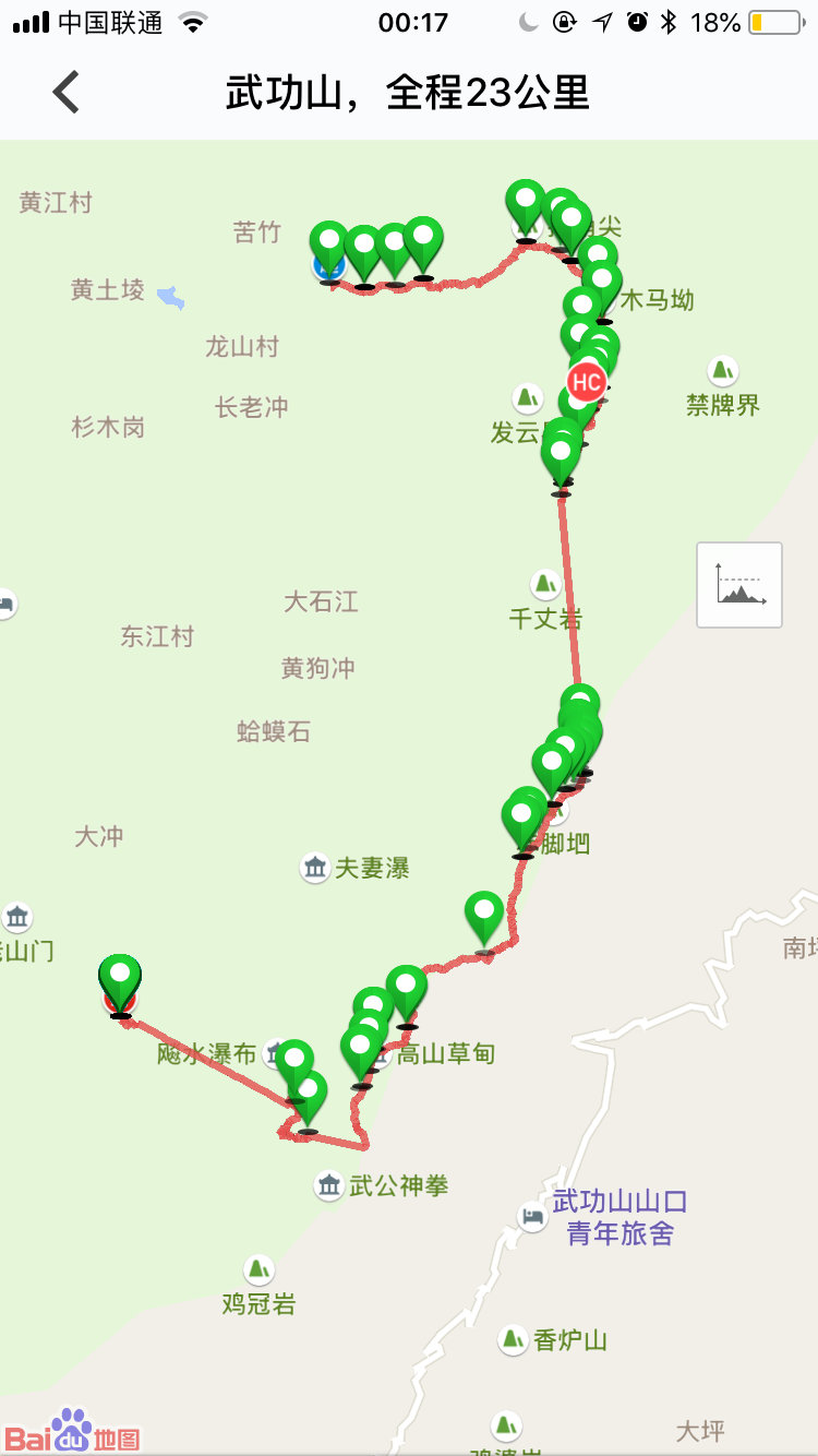 准备的物品 攻略与客栈预订说明 武功山之行开始