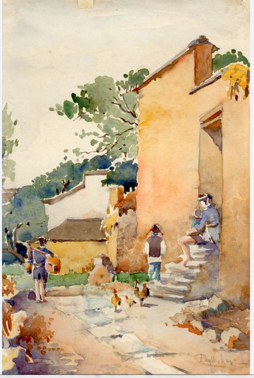 看看林徽因手绘的古建筑考察图和水彩画