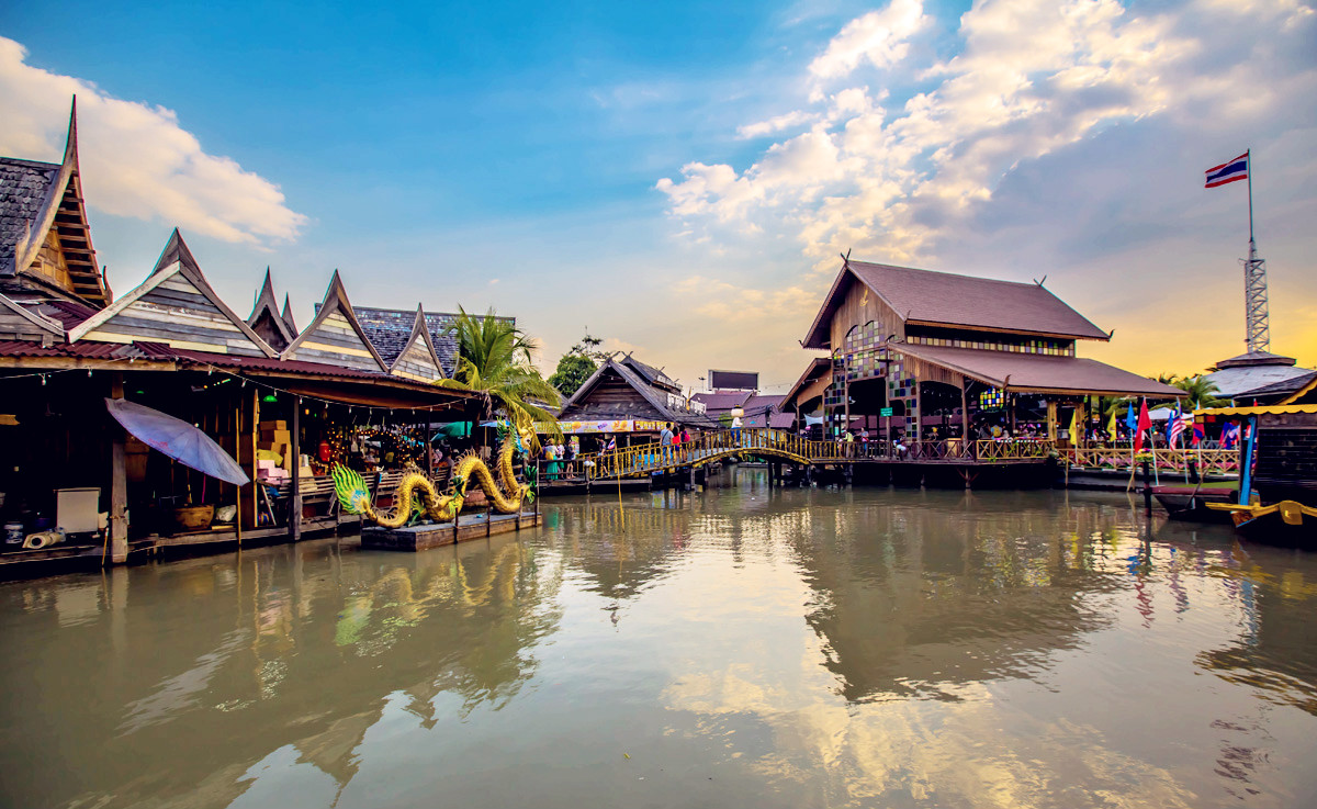 芭提雅 四方水上市场(四合镇水乡)套餐(杜拉拉升职记、Running Man取景地)