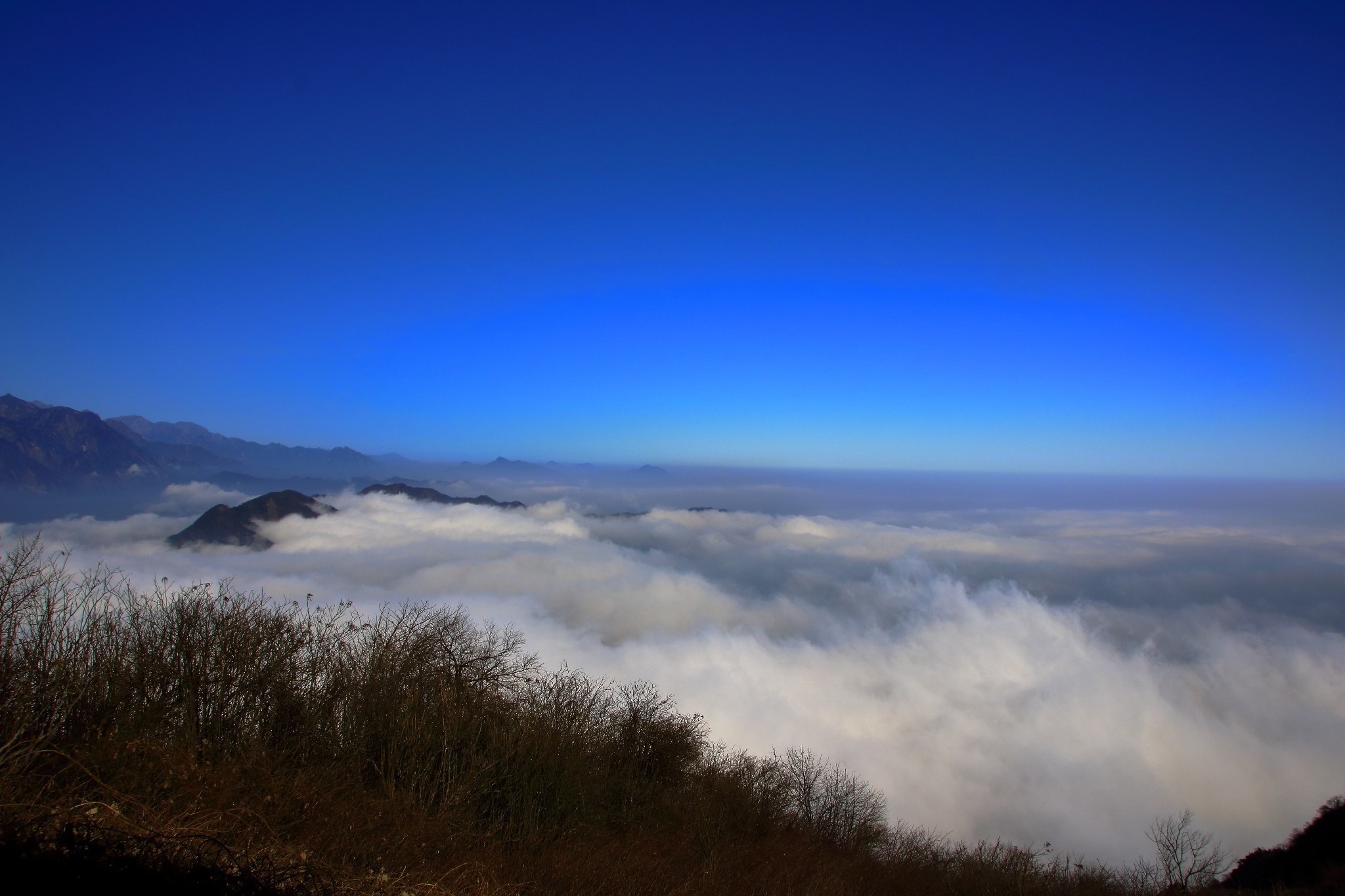 距成都70公里看云海--彭州天台山