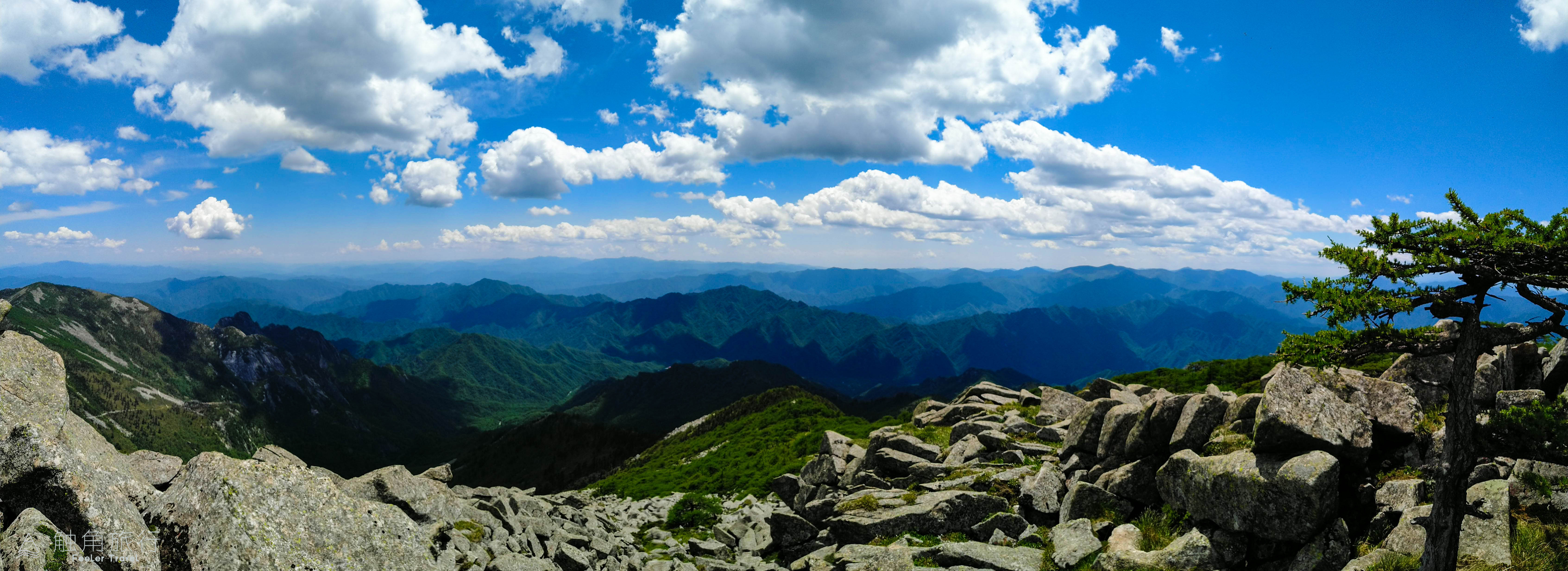 秦嶺之巔俯瞰眾山